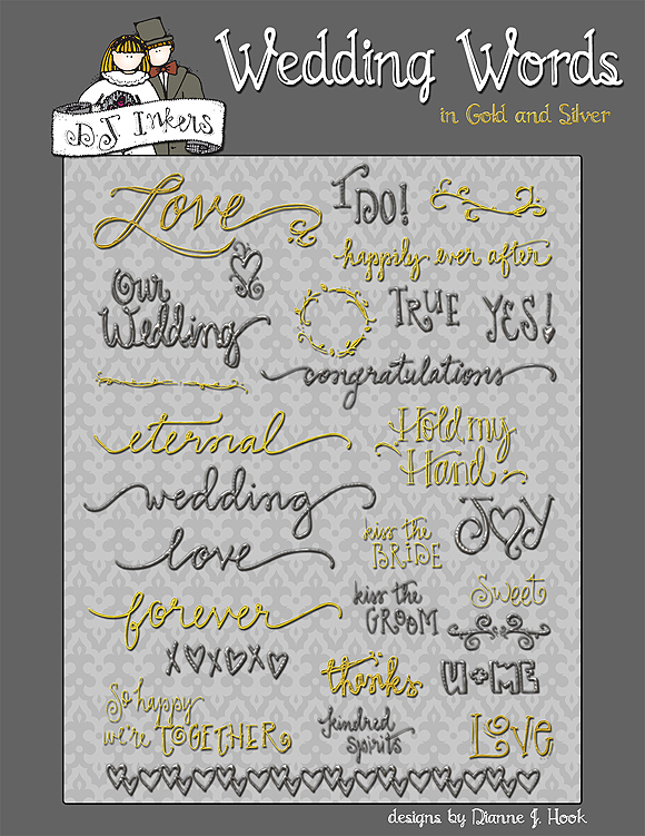 Wedding Words Clip Art Download