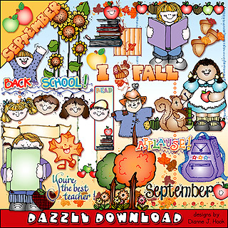 September Dazzle Clip Art Download