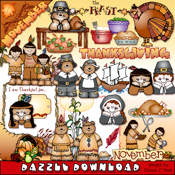 November Dazzle Clip Art Download