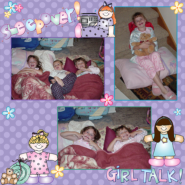 Sleepover Smiles Clip Art and Slumber Party Fun