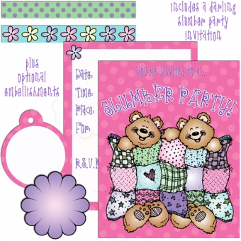 Sleepover Smiles Clip Art and Printables Download
