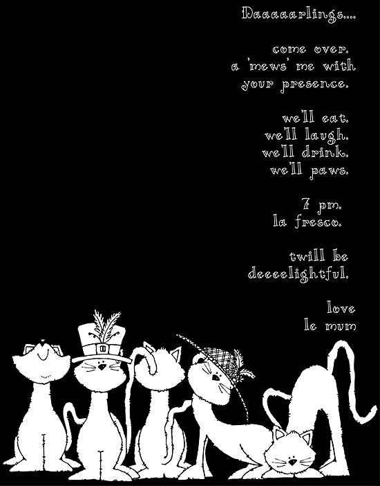 Meow-squerade Dress Up Cats Clip Art Download