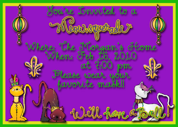 Meow-squerade Dress Up Cats Clip Art Download