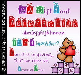 DJ Gift Font Download FREEBIE