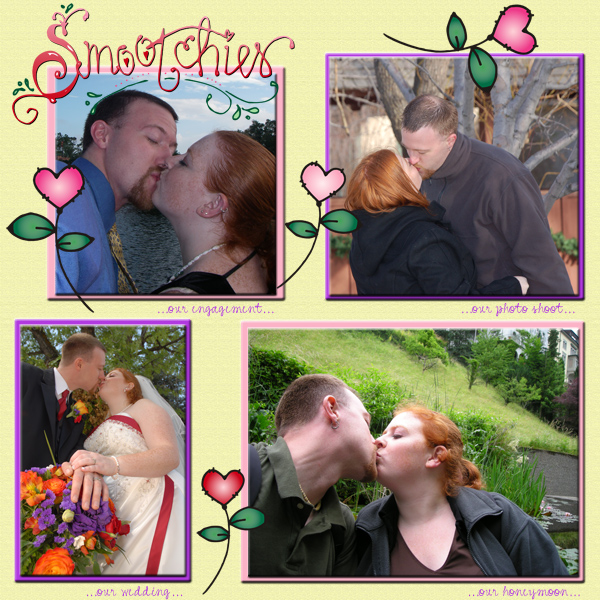 Bear Hugs and Kisses - Valentine Clip Art Download