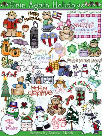 Grins for Any Holiday Clip Art Download