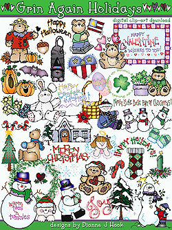 Grins for Any Holiday Clip Art Download