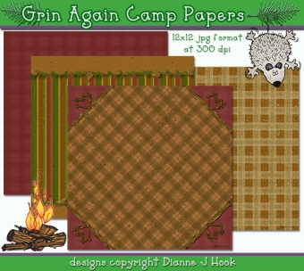 Grins for Camp Clip Art Download