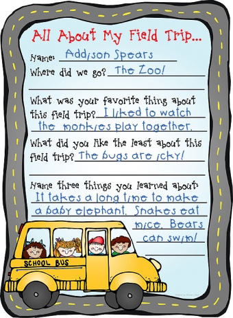 Field Trip Frenzy Clip Art and Printables Download