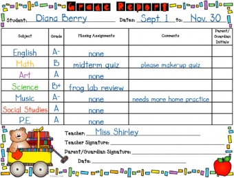 Notes Home Teacher Printables Download