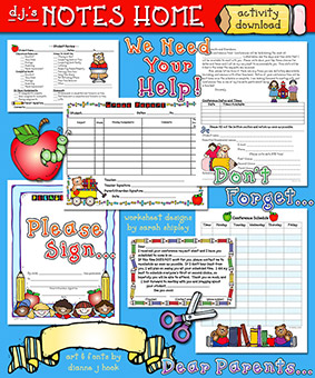 Notes Home Teacher Printables Download