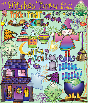 Witches Brew - Halloween Clip Art Download