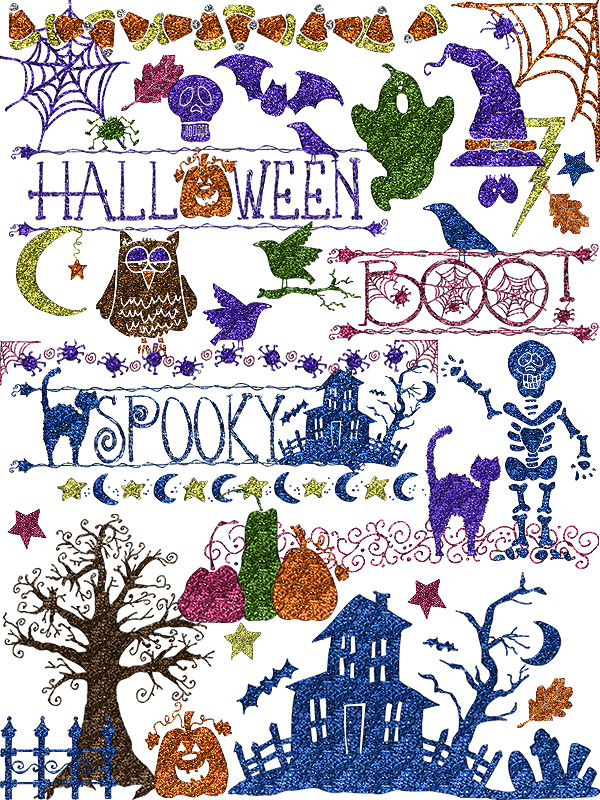 Spooky Silhouette Halloween Clip Art Download