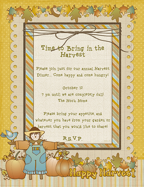 Bounty Full - Autumn Clip Art and Digital Crafting Download
