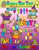 Happy New Year clip art for party time by DJ Inkers