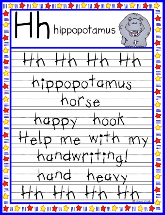 Alphabet Smiles- handwriting practice and abc learning for Pre-K