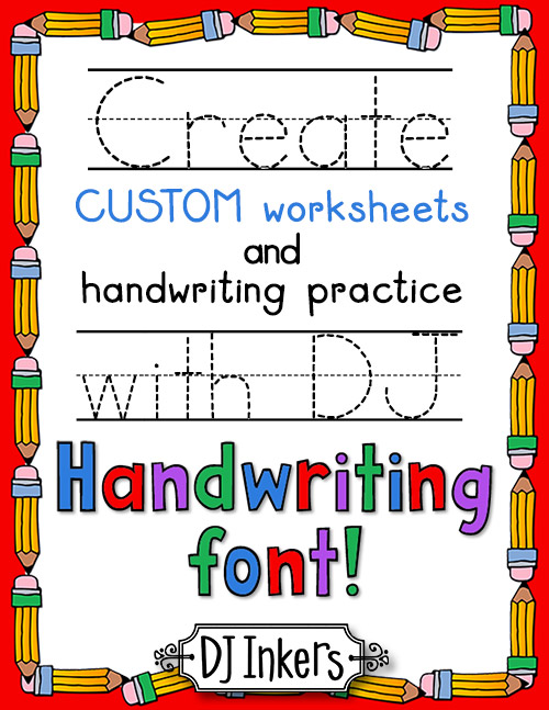 DJ Handwriting Font - Letter Tracing Download