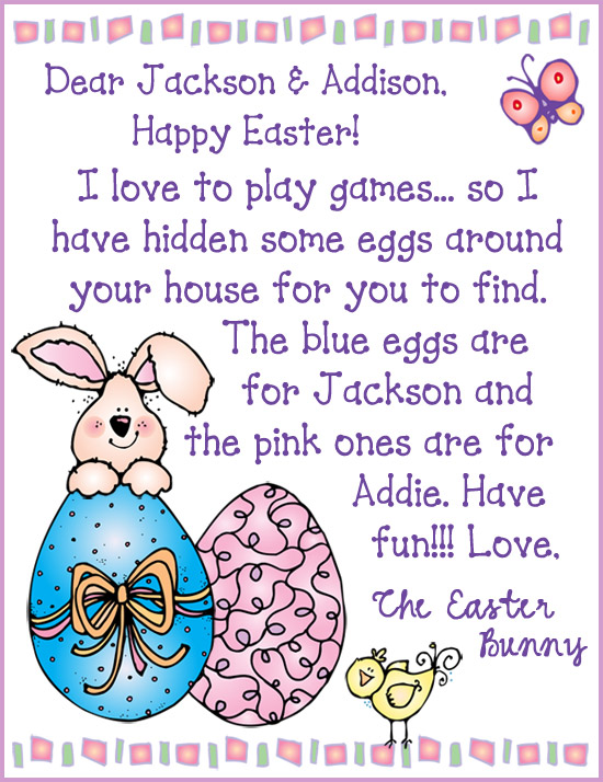 Cute clip art for Easter bunny notes and crafts by DJ Inkers