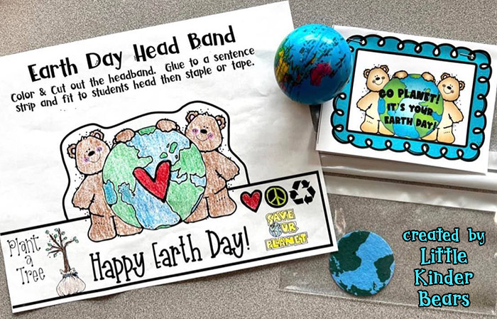 Earth Day idea for kindergarten classroom with clip art by DJ Inkers