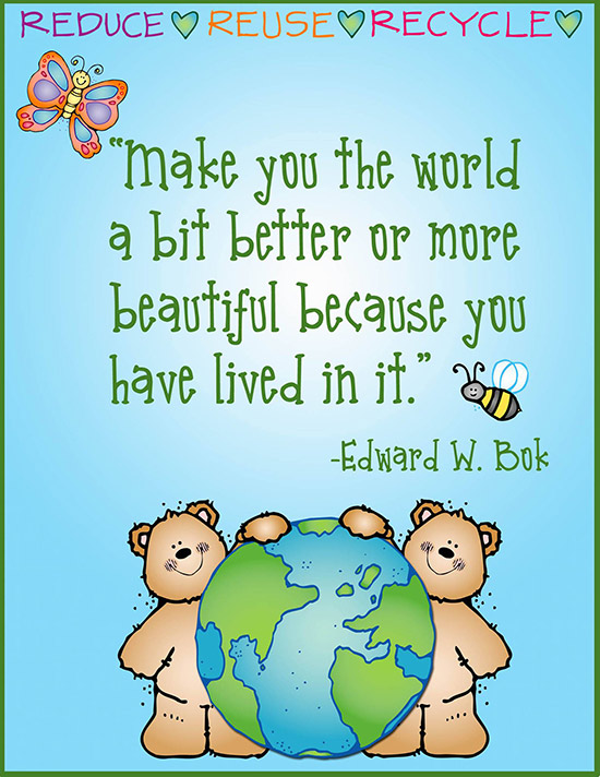 Earth Day Smiles and Conservation Clip Art Download