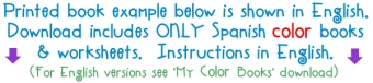 Mis Libros De Colores - Spanish Colors Learning Printables