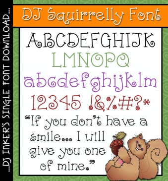 DJ Squirrelly Font Download