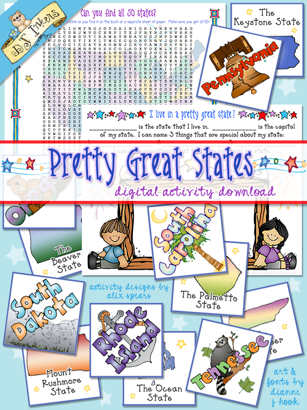 Pretty Great States Activity Download