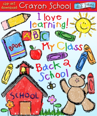 Crayon School Clip Art Download