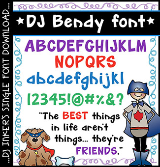 DJ Bendy Font Download