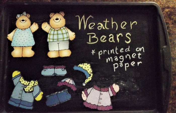 Weather Bears Winter Clip Art, Calendar & Seasonal Dress-Ups
