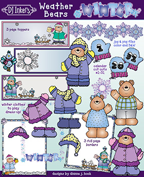 Weather Bears Winter Clip art Download