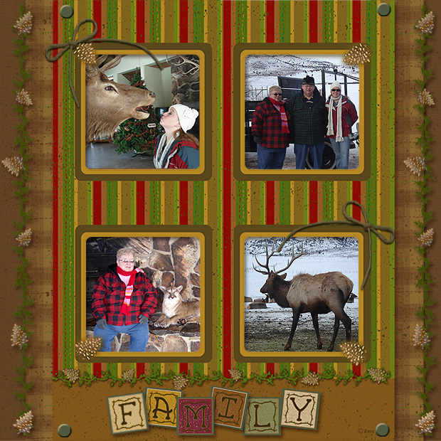 Cozy Cabin Clip Art & Digital Scrapbooking Download