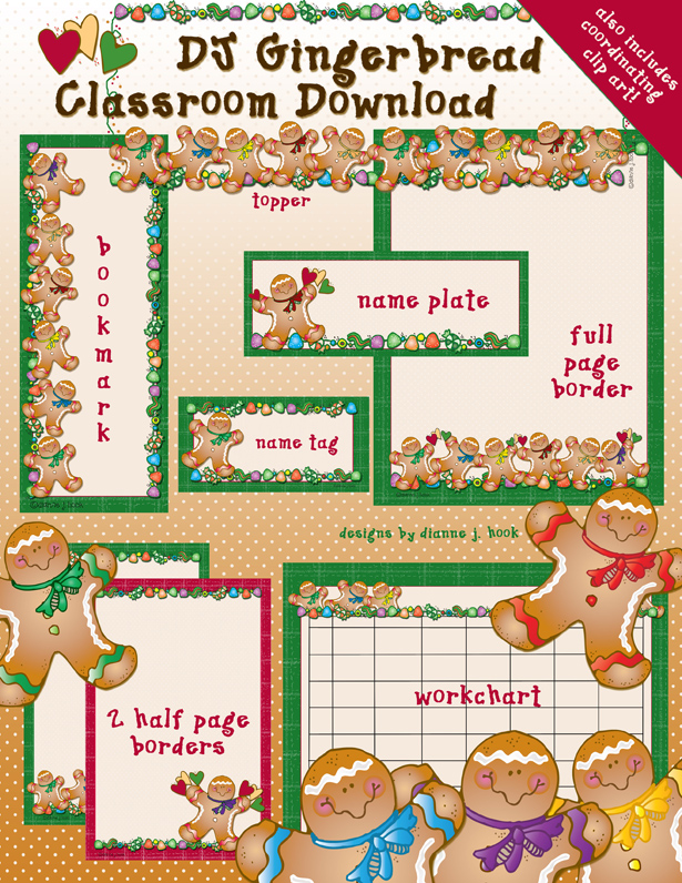 Gingerbread Classroom Kit Download