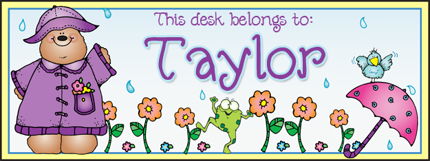 Weather Bears Spring Clip Art, Calendar & Seasonal Dress-Ups