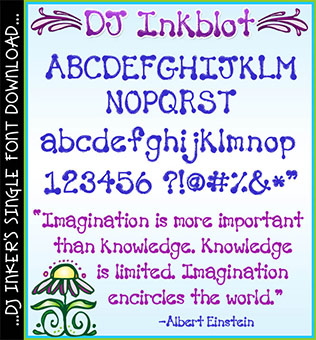 DJ Inkblot Font Download