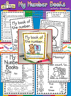 My Number Books Learning Printables