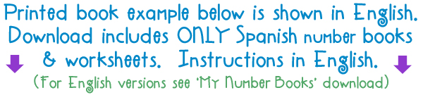 Mis Libros De Números Learning Printables