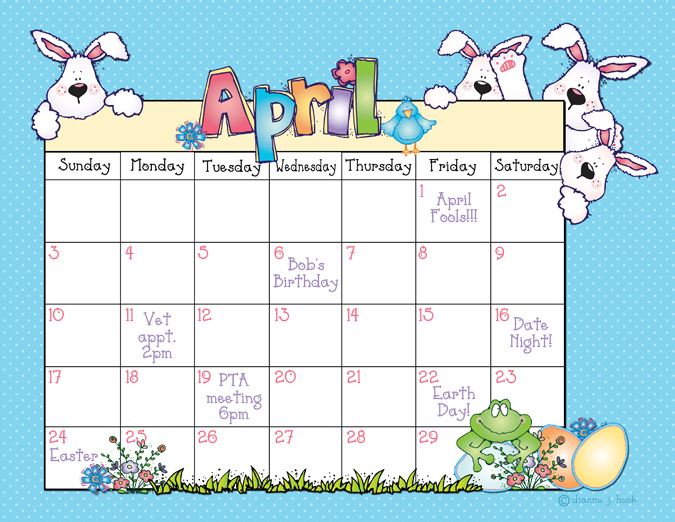 Whimsical springtime clip art and borders for Easter by DJ Inkers