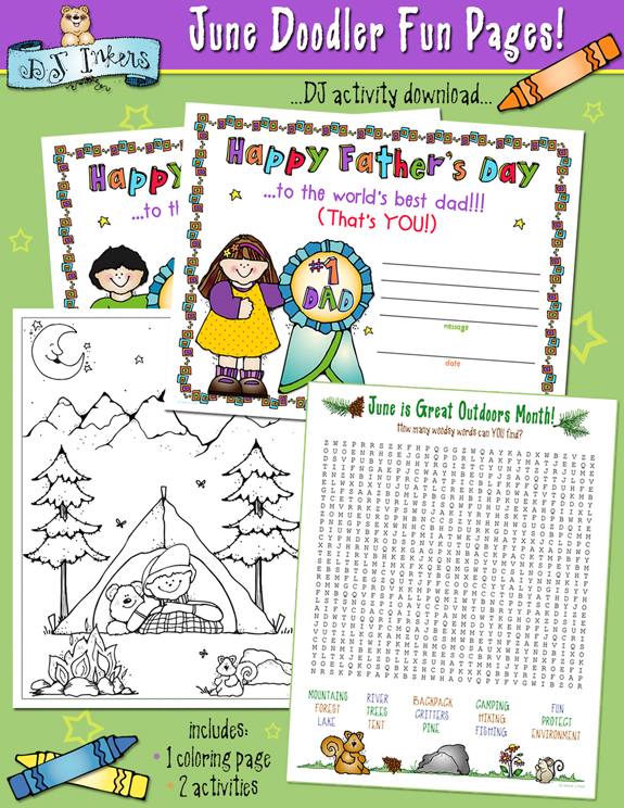 June Doodler Fun Pages Download