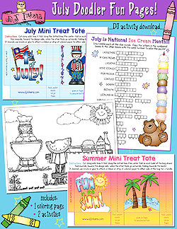 July Doodler Fun Pages Download