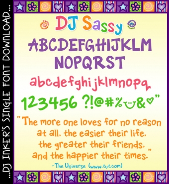 DJ Sassy Font Download