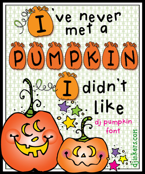 Never met a pumpkin I didn't like. DJ Inkers clip art