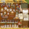 Whimsical family clip art and borders for Thanksgiving and November by DJ Inkers