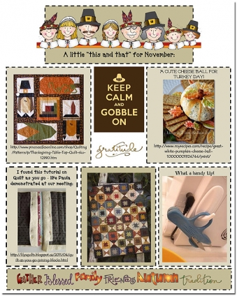 November Whimzee Clip Art, Borders and Printables
