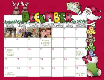 December Whimzee Clip Art, Borders and Printables