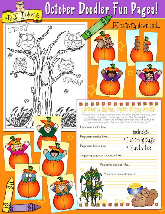October Doodler Fun Pages Download