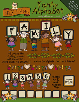 Family Clip Art Alphabet Download