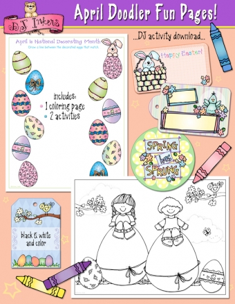 April Doodler Fun Pages Download