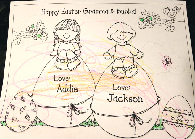 Easter coloring page by DJ Inkers