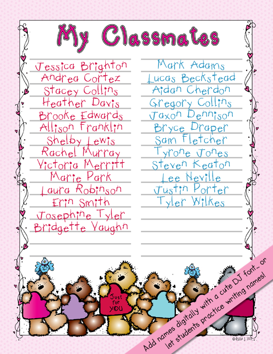 Valentine's Day Card Exchange Kit for Classrooms